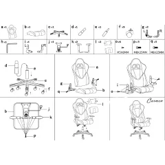 ГЕЙМЪРСКИ СТОЛ CARMEN 6313 - КРЕМ-РОЗОВ_6