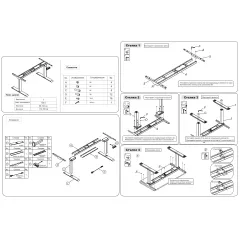 ПОВДИГАЩА РАМКА ЗА РЕГУЛИРУЕМО БЮРО CARMEN CR-223 - БЯЛ_2