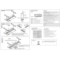 ПОВДИГАЩА РАМКА ЗА РЕГУЛИРУЕМО БЮРО CARMEN CR-223 - ЧЕРЕН_4