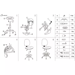 РАБОТЕН ОФИС СТОЛ CARMEN 7551-1 - ЧЕРЕН_6