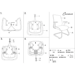ПОСЕТИТЕЛСКИ СТОЛ CARMEN 6006 - ЧЕРЕН_5