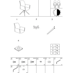 ТРАПЕЗЕН СТОЛ COMO - ТЪМНОСИВ_5