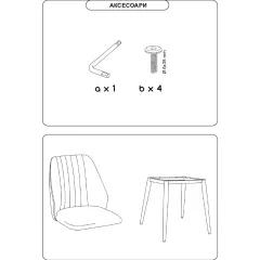 ТРАПЕЗЕН СТОЛ RIMA - АКВАМАРИН 14_5