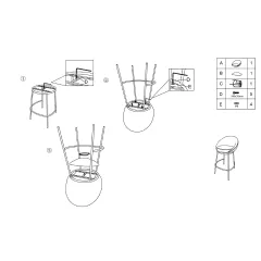 БАР СТОЛ ASHFORD - ШАМПАНСКО BF 5_5 БАР СТОЛ ASHFORD - ШАМПАНСКО BF 5_5