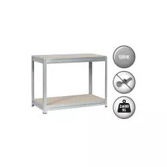 МЕТАЛЕН СТЕЛАЖ MEGA 87x160x60 см, ДО 600 КГ НА РАФТ - ЦИНК_2