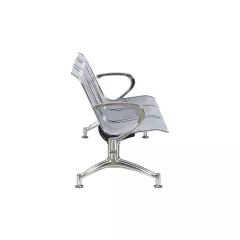 ПОСЕТИТЕЛСКА ПЕЙКА С 3 МЕСТА CARMEN CR-1030-3 - СРЕБЪРНА_3