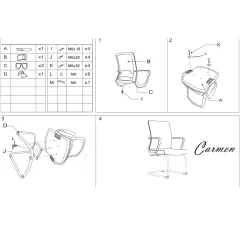 ПОСЕТИТЕЛСКИ СТОЛ CARMEN 7564 - ЧЕРЕН_5