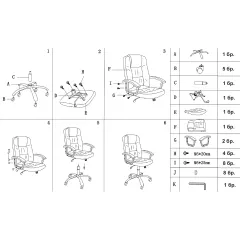 ПРЕЗИДЕНТСКИ ОФИС СТОЛ CARMEN 6681-2 - ЧЕРЕН_4