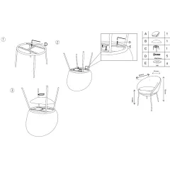ТРАПЕЗЕН СТОЛ HART - БЕЖОВ BF 5_6