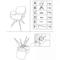 ТРАПЕЗЕН СТОЛ TOTNES - 1 ЖЪЛТ SF 1_6
