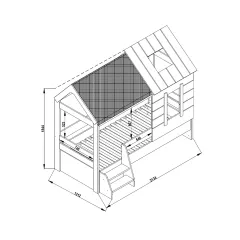 ДЕТСКО ЛЕГЛО КЪЩА MY HOUSE 90 X 200_3