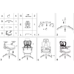 ЕРГОНОМИЧЕН СТОЛ DOLE W - СИВ_13