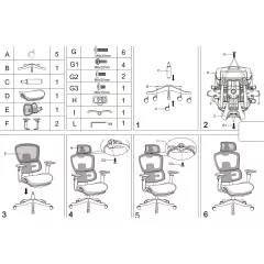 ЕРГОНОМИЧЕН СТОЛ HAM W - СИВ_10