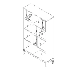 ЕТАЖЕРКА ЗА КНИГИ BREDA_3