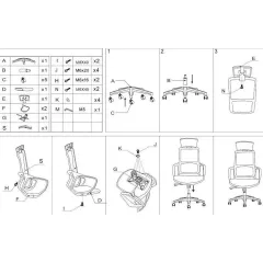 ПРЕЗИДЕНТСКИ ОФИС СТОЛ CARMEN 7587 - СИВ_7