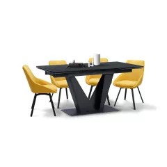 РАЗТЕГАТЕЛНА ТРАПЕЗНА МАСА BARDO - СИВА_6