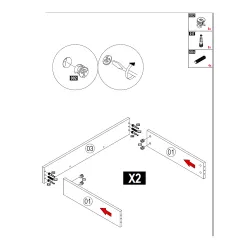 ЧЕКМЕДЖЕ ЗА ДЕТСКО ЛЕГЛО КЪЩА МОНТЕСОРИ MIAMI 100X200 - БЯЛА_5