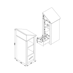 ДЕТСКА ЕТАЖЕРКА ЗА ИГРАЧКИ MY HOUSE_3