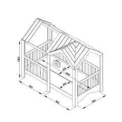 ДЕТСКО ЛЕГЛО КЪЩА МОНТЕРОСИ MIAMI 100X200 - БЯЛО_3