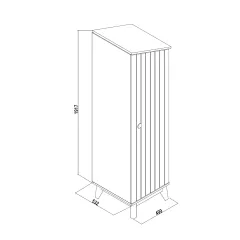 ЕДНОКРИЛЕН ГАРДЕРОБ ДЕСЕН BIRD HOUSE_5