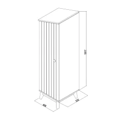 ЕДНОКРИЛЕН ГАРДЕРОБ ЛЯВ BIRD HOUSE_5 ЕДНОКРИЛЕН ГАРДЕРОБ ЛЯВ BIRD HOUSE_5