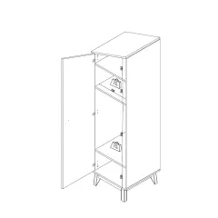 ЕДНОКРИЛЕН ГАРДЕРОБ ЛЯВ BIRD HOUSE_6 ЕДНОКРИЛЕН ГАРДЕРОБ ЛЯВ BIRD HOUSE_6