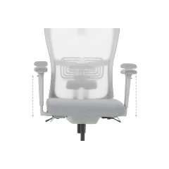 ЕРГОНОМИЧЕН СТОЛ BREVES - СИВ_9