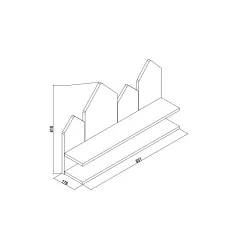 ЕТАЖЕРКА ЗА СТЕНА BIRD HOUSE_2