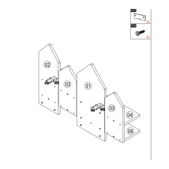 ЕТАЖЕРКА ЗА СТЕНА BIRD HOUSE_5