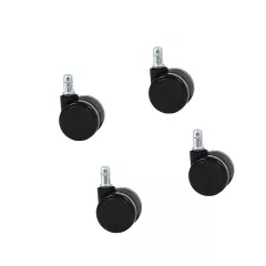 КОМПЛЕКТ КОЛЕЛА ЗА ПОСЕТИТЕЛСКИ СТОЛ МОДЕЛ 1702-1710 4 БР. - ЧЕРНИ_0