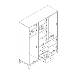 ТРИКРИЛЕН ГАРДЕРОБ BREDA_4 ТРИКРИЛЕН ГАРДЕРОБ BREDA_4