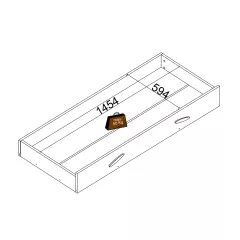 ЧЕКМЕДЖЕ ЗА ДЕТСКО ЛЕГЛО КЪЩА WHITE HOUSE - 90 X 200_3