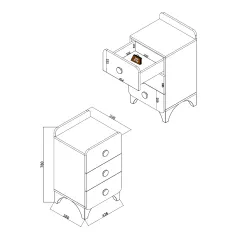 ДЕТСКИ СКРИН С 3 ЧЕКМЕДЖЕТА MINIA_5