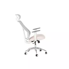 ЕРГОНОМИЧЕН СТОЛ CARMEN 7901 W ЕКО КОЖА - СИВ-РОЗОВ_4