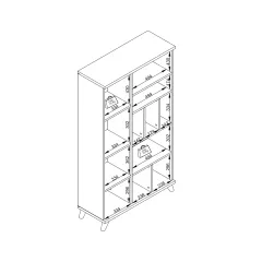 ЕТАЖЕРКА ЗА КНИГИ NATURA_4