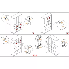 ЕТАЖЕРКА ЗА КНИГИ NATURA_6