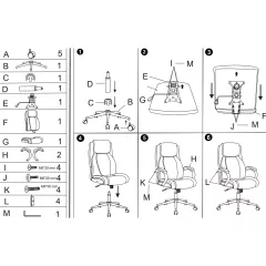 ПРЕЗИДЕНТСКИ ОФИС СТОЛ CARMEN 6517-1 - ЧЕРЕН_6