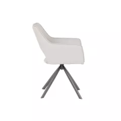 ТРАПЕЗЕН СТОЛ READING 2 СИЛИКОНОВА КОЖА - СИВ 67_3