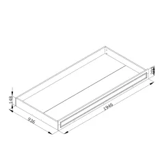 ЧЕКМЕДЖЕ ЗА ДЕТСКО ЛЕГЛО МОНТЕСОРИ NIL 90 X 200 - БЯЛО_3