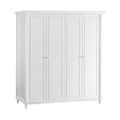 ЧЕТИРИКРИЛЕН ДЕТСКИ ГАРДЕРОБ NIL - БЯЛ -_0