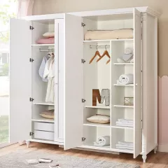 ЧЕТИРИКРИЛЕН ДЕТСКИ ГАРДЕРОБ NIL - БЯЛ -_1