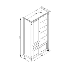 ДЕТСКА ЕТАЖЕРКА ЗА КНИГИ NIL - БЯЛА_2