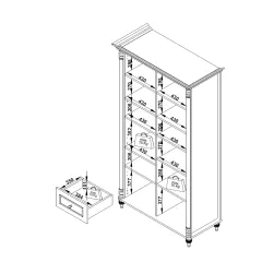 ДЕТСКА ЕТАЖЕРКА ЗА КНИГИ NIL - БЯЛА_3