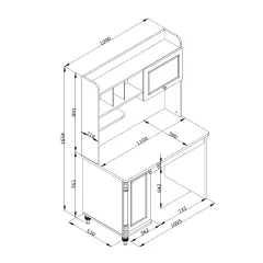 ДЕТСКО БЮРО С ЕТАЖЕРКА NIL - БЯЛО_5