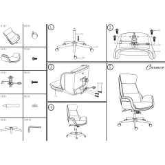 ОФИС КРЕСЛО CARMEN 5011 - ЧЕРНО_7