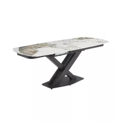 РАЗТЕГАТЕЛНА ТРАПЕЗНА МАСА DIGORA L NEW - СИВ / БЯЛО_1