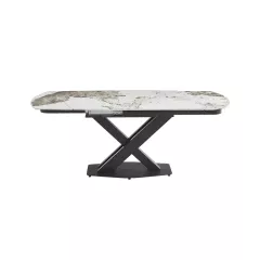 РАЗТЕГАТЕЛНА ТРАПЕЗНА МАСА DIGORA L NEW - СИВ / БЯЛО_2