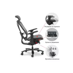 ЕРГОНОМИЧЕН СТОЛ NELSON - СИВ_14