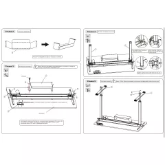 ЕРГОНОМИЧНО РЕГУЛИРУЕМО БЮРО CARMEN CR-4825 - БУК-БЯЛ_8