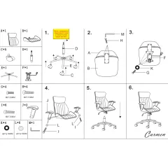 ПРЕЗИДЕНТСКИ ОФИС СТОЛ CARMEN 6408 - ОРЕХ-ЧЕРЕН_5
